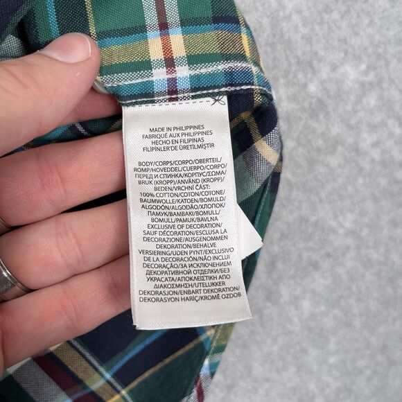 Polo Ralph Lauren Shirt Mens 2XB Big Long Sleeve Button Down Plaid Chest Pockets - Picture 12 of 13